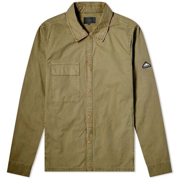 Penfield Men’s Blackstone Olive Green Cotton Twill Snap Closure Shirt Jacket - Picture 4 of 14